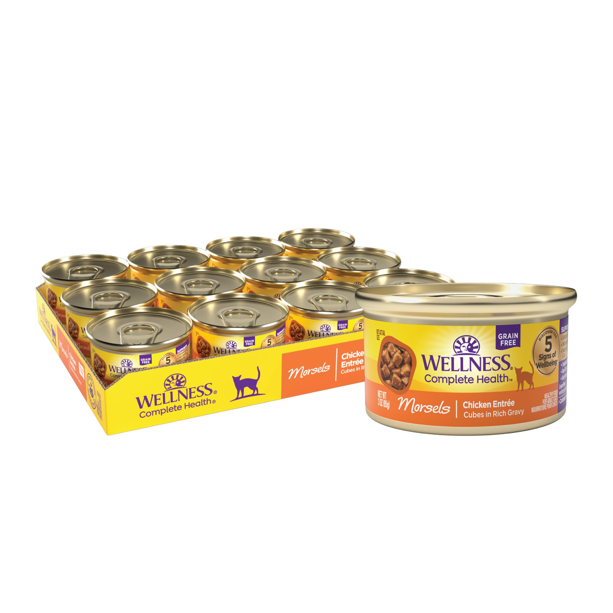 Wellness face de la boîte montrant la recette et bénéfice nutritionnel