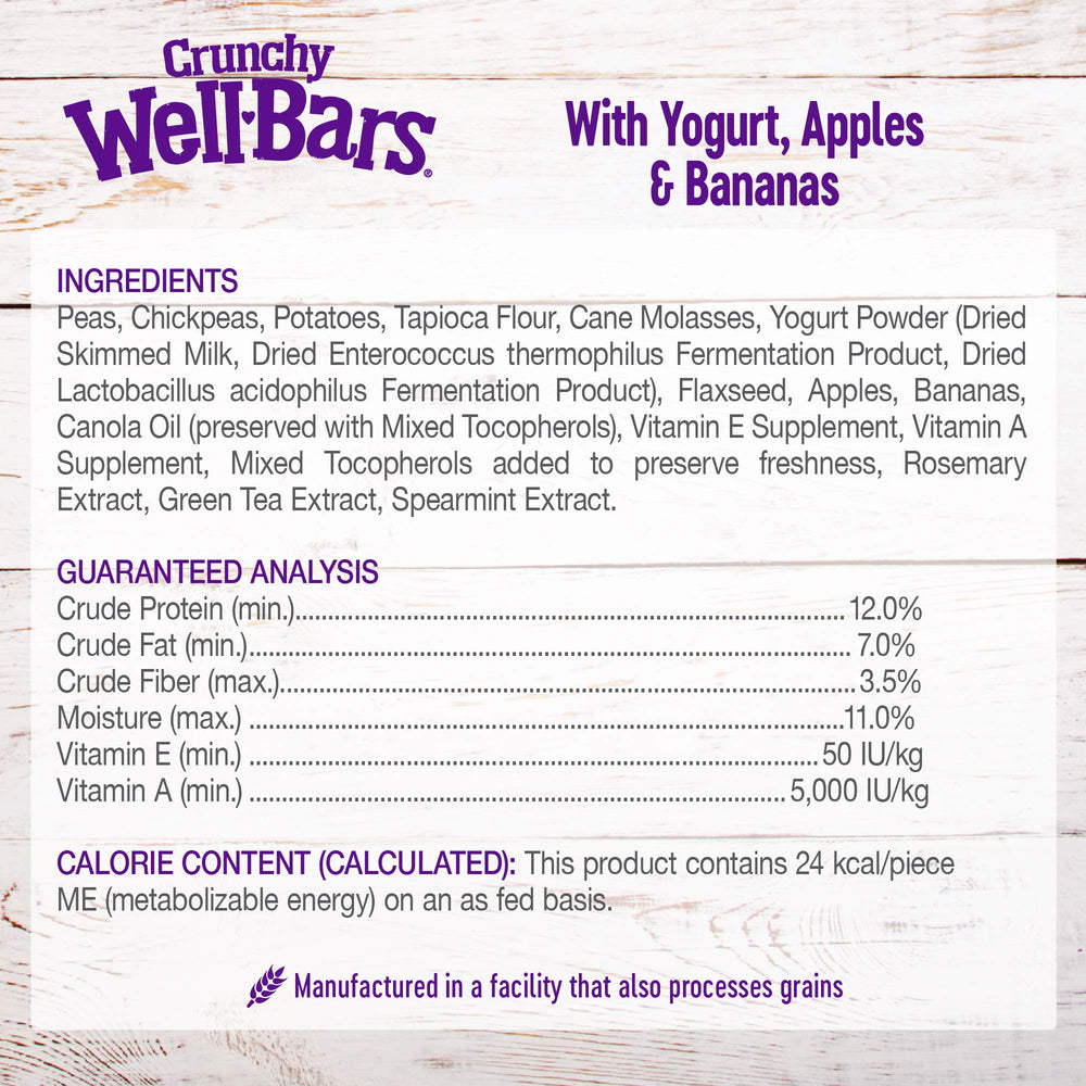 Wellness WellBars mise en scène extérieur chien heureux recevant récompense naturelle