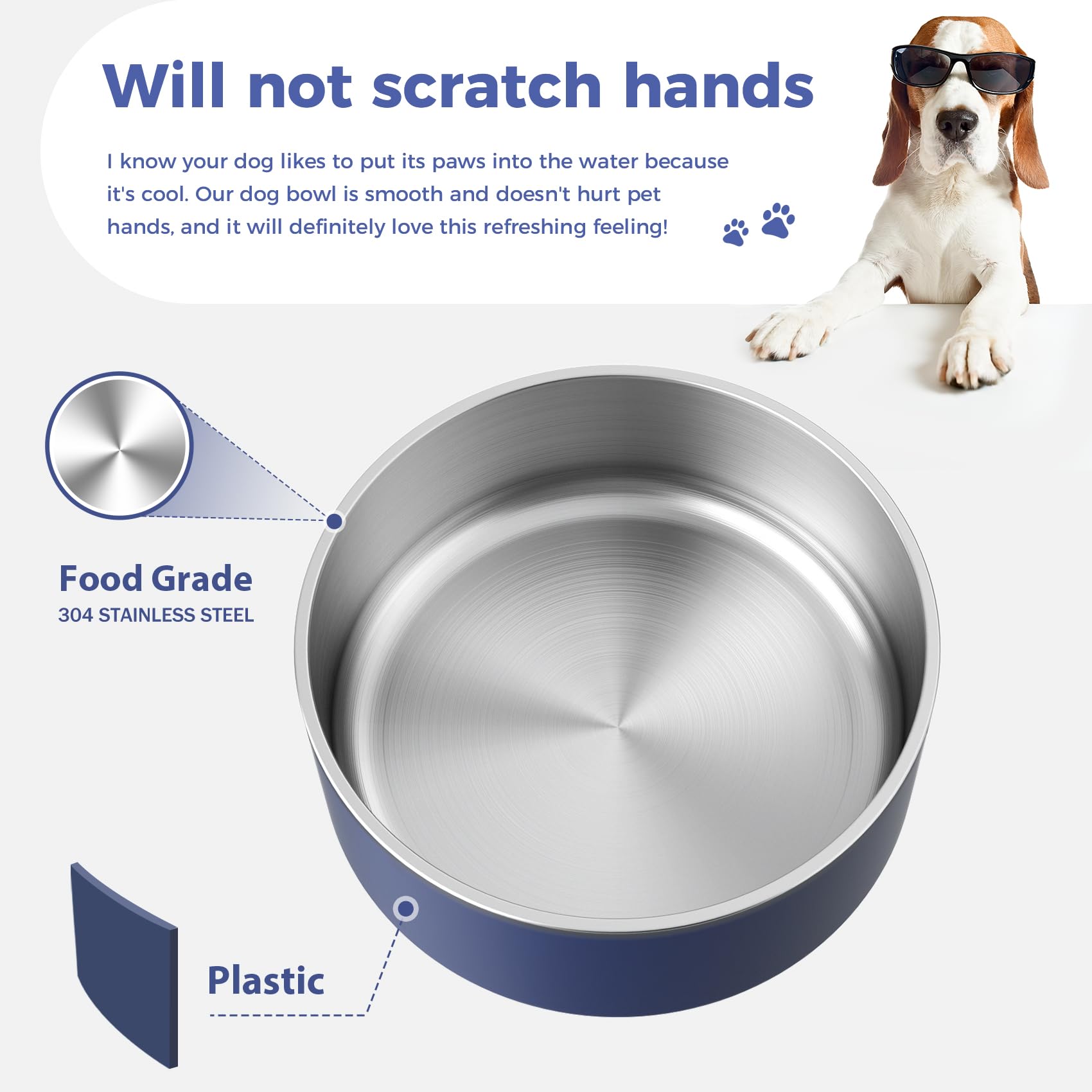 WENBOKMIN gamelle utilisée par un chien, stabilité pendant le repas