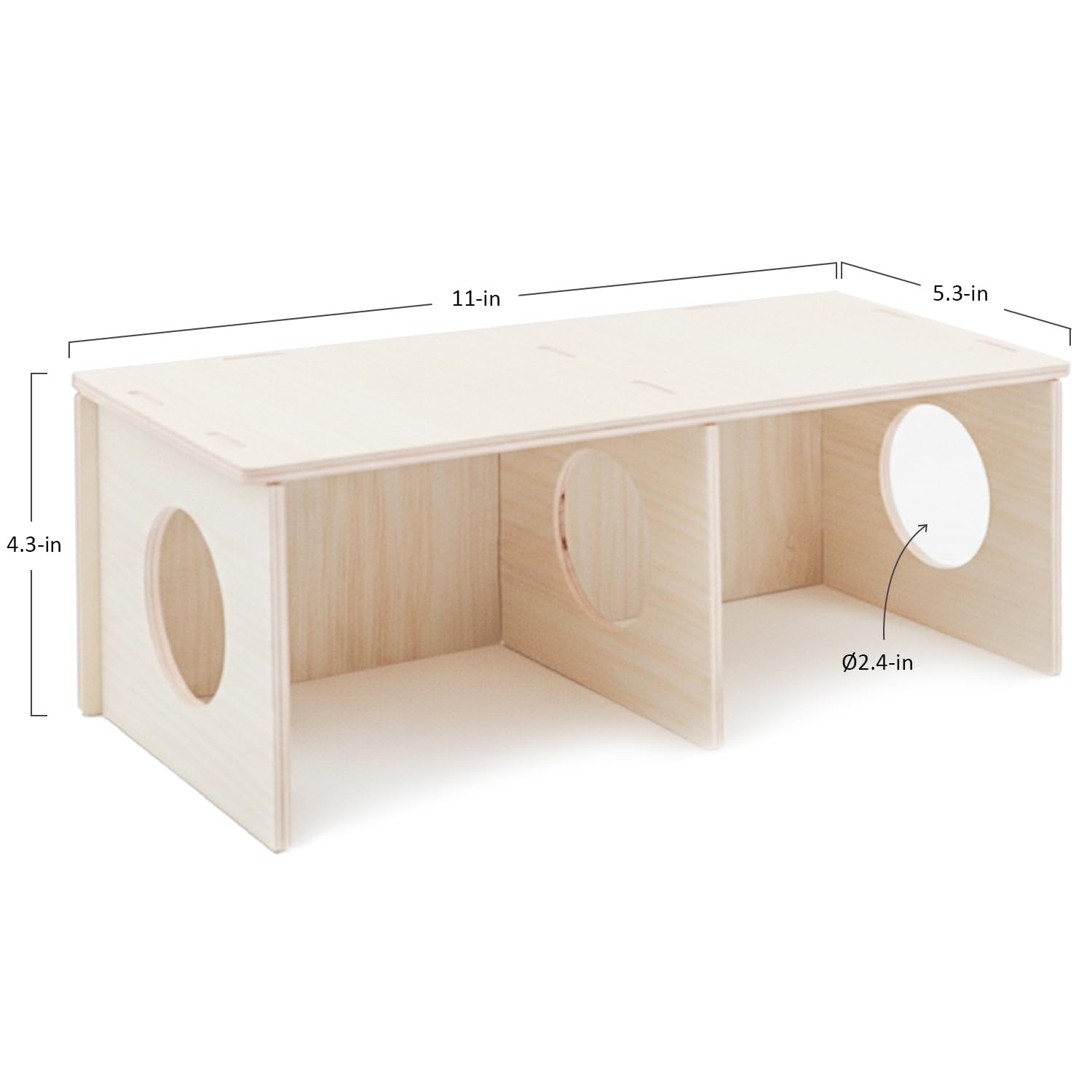 Wenriko comparaison taille avec règle montrant dimensions adaptées hamsters
