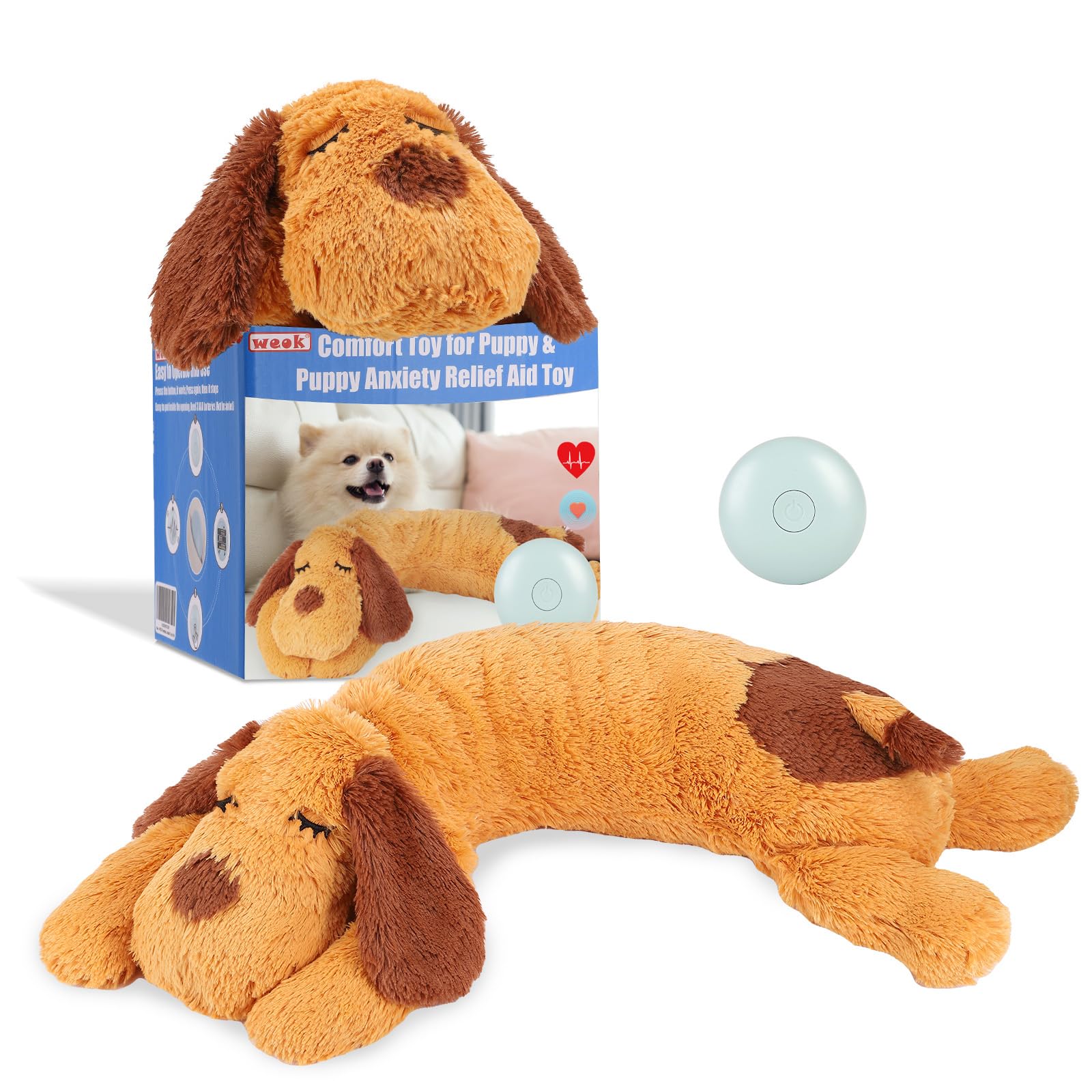 WEOK peluche frontale montrant le design et confort rassurant