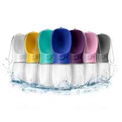 WePet bouteille face aqua montrant design compact et praticité