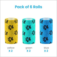 WePet bandage en usage sur patte de chien maintien sécurisé sans coller