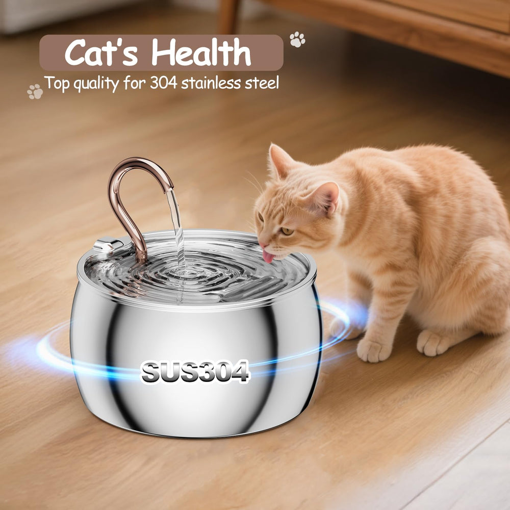 WEPOIU gros plan bec-cygne en inox, attire le chat et résistance