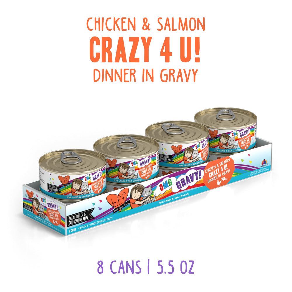 Weruva B.F.F. OMG gros plan texture gravy montrant tendreté