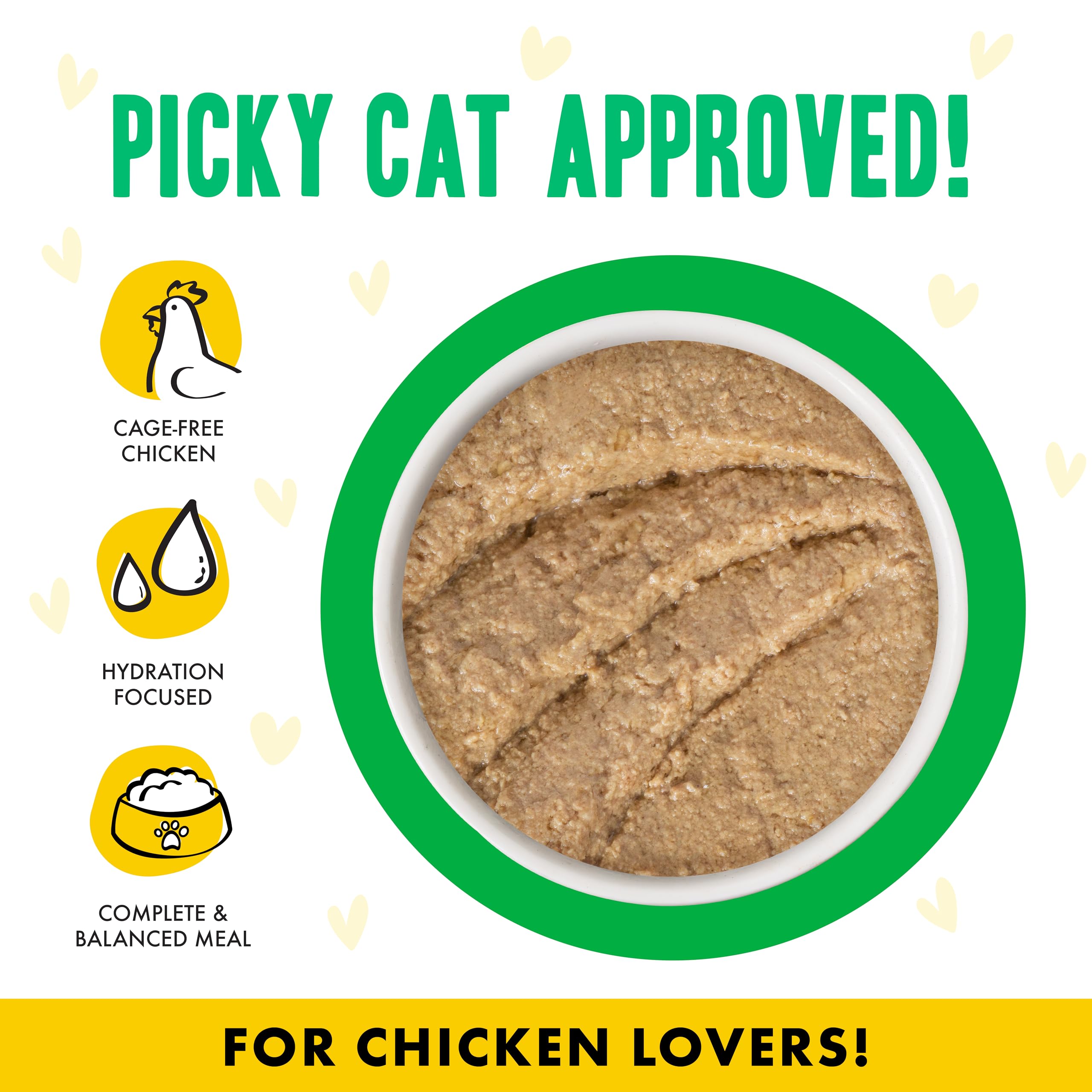 Weruva pâté servie dans une assiette de chat, suscitant l'envie de manger
