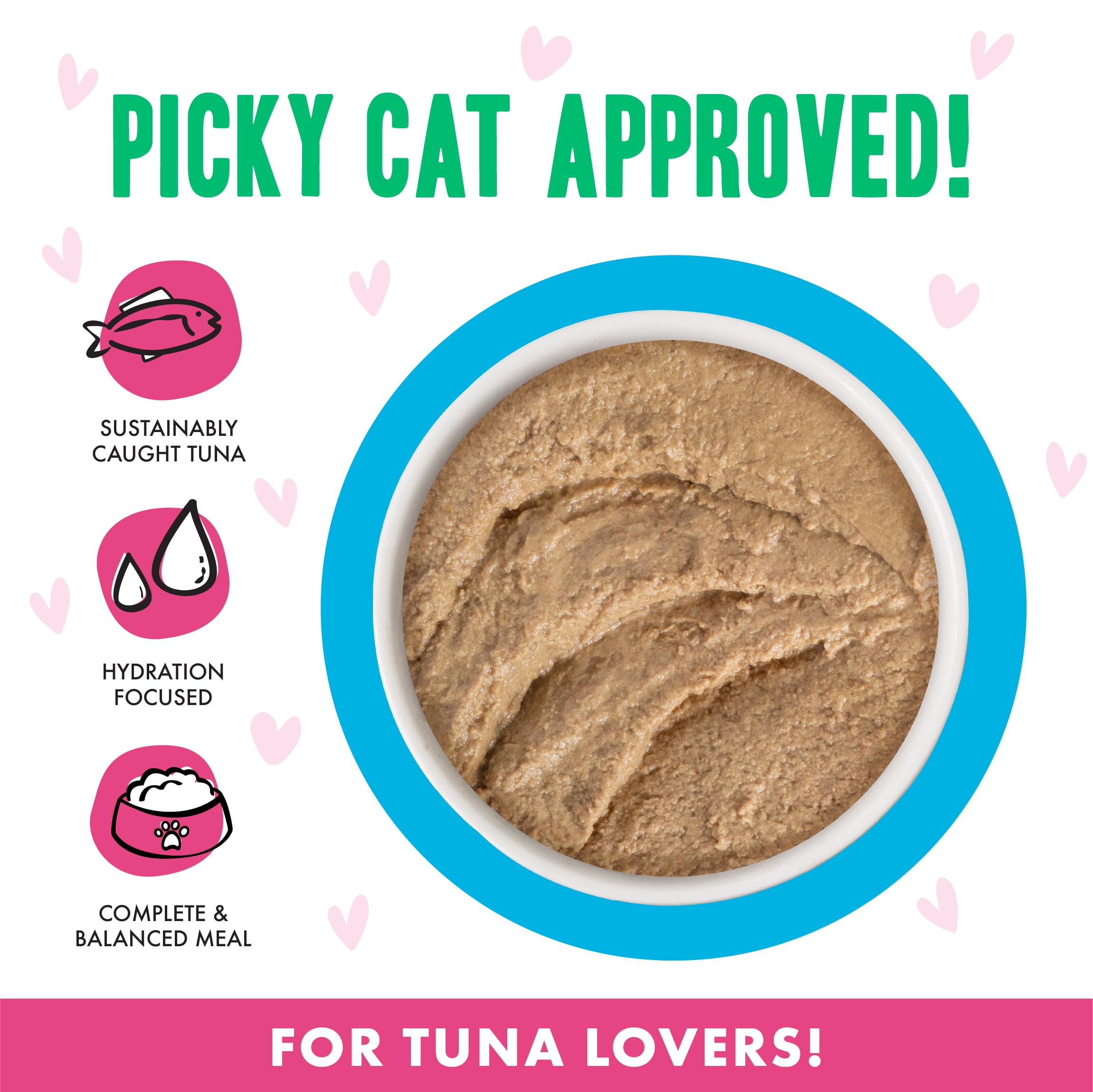 Weruva gros plan sur la texture lisse de la pâté illustrant la digestibilité