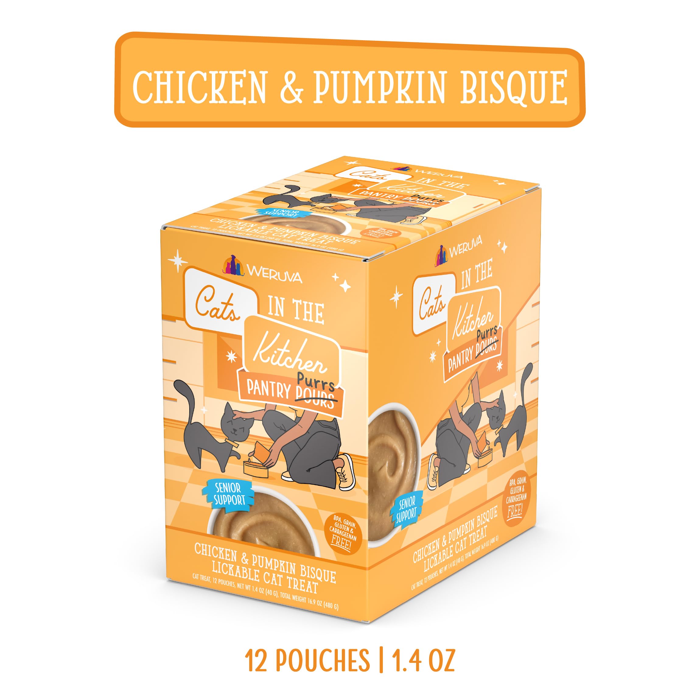 Weruva bisque texture gros plan montrant consistance lisse et appétissante
