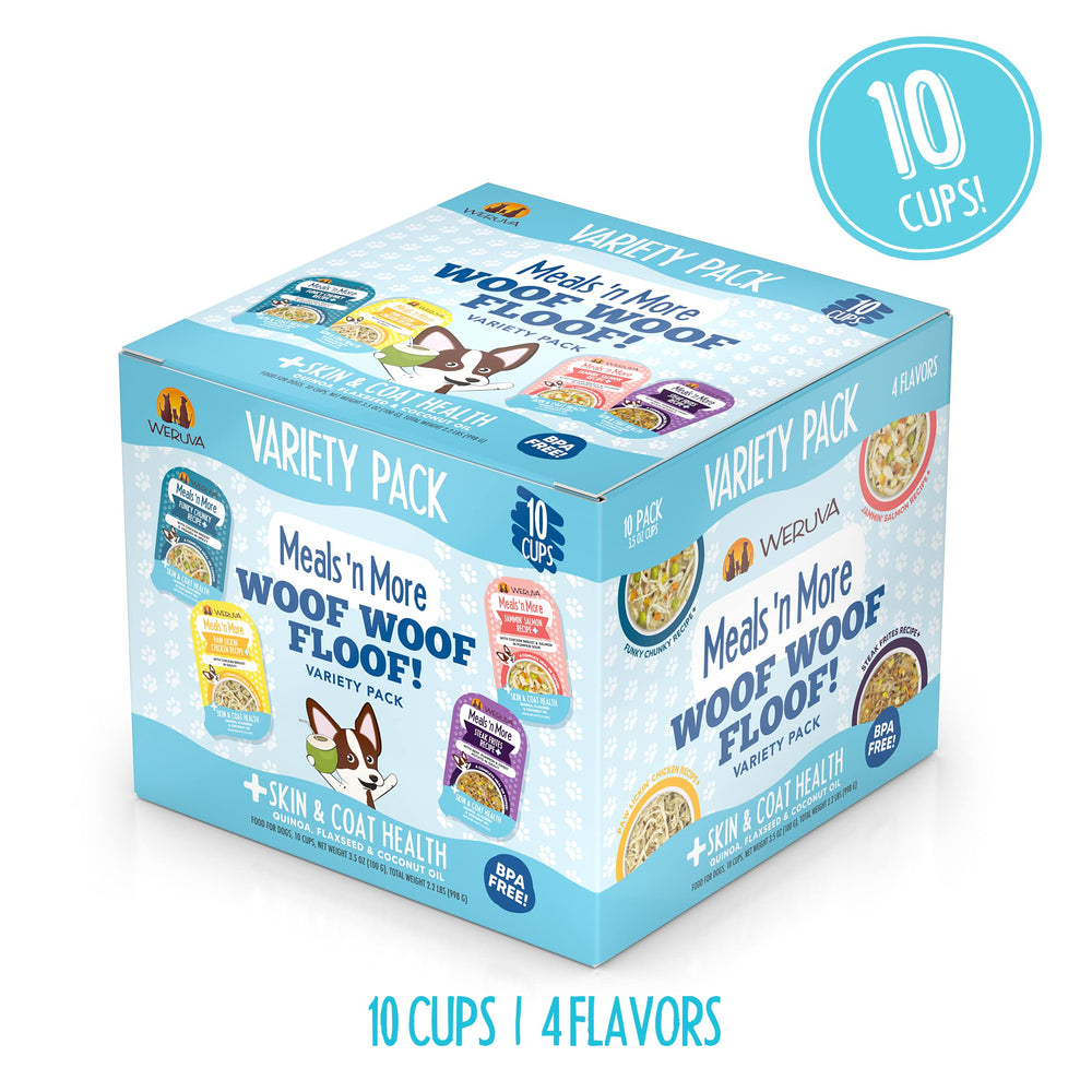 Weruva cup ouverte révélant texture humide appétente et bénéfice d'hydratation