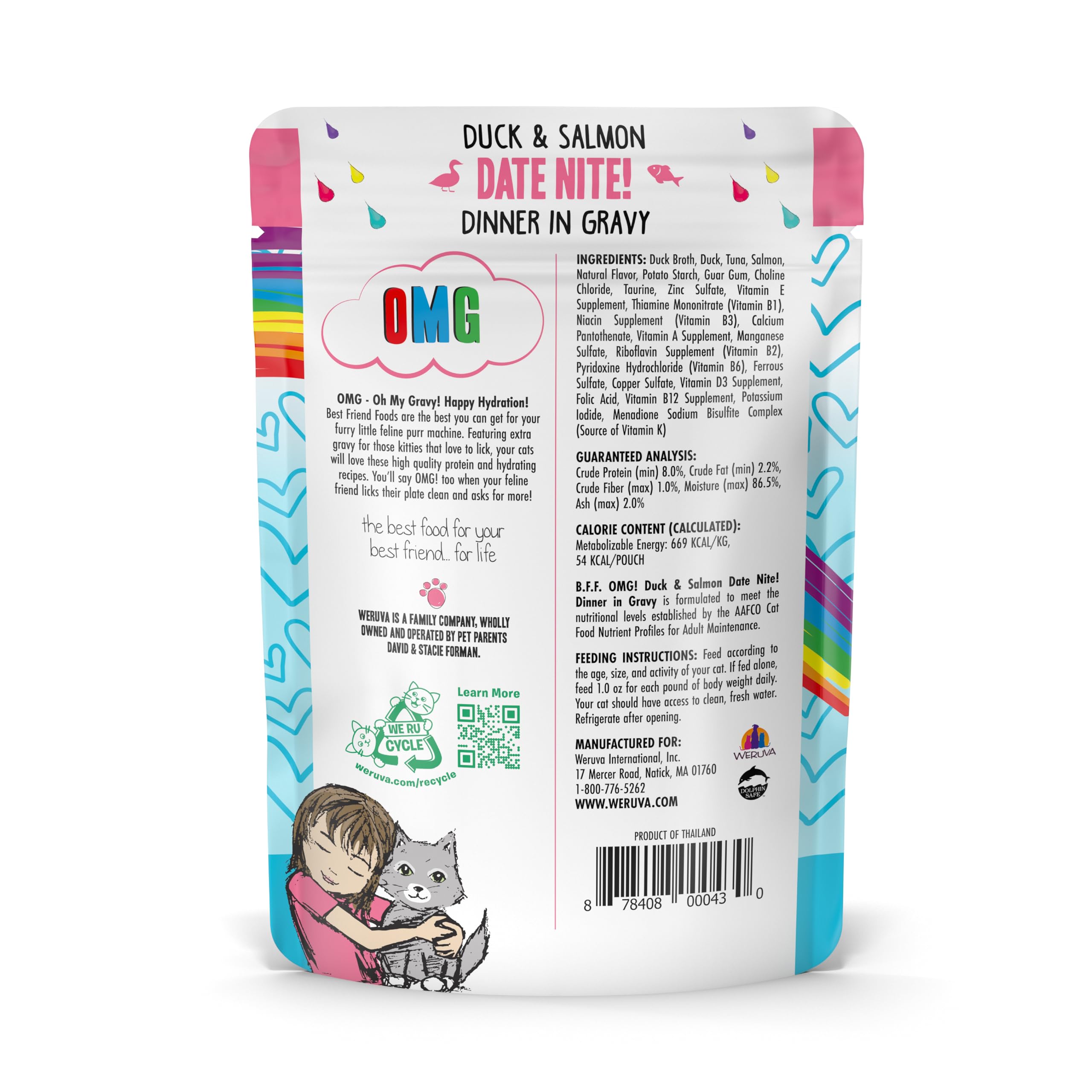 Weruva sachet ouvert avec gravy et morceaux appétissants hydratants