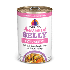 Weruva face de la boîte 14oz montrant présentation appétissante