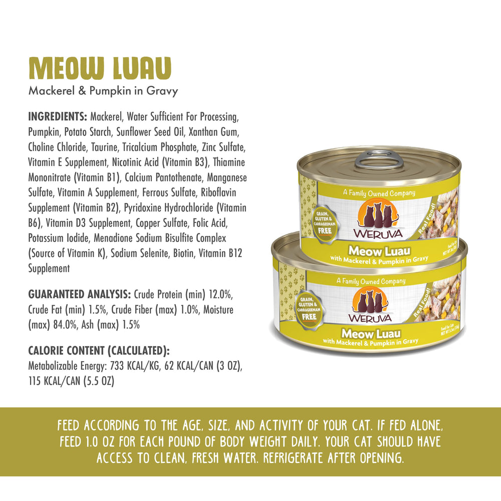 Weruva sauce gravy onctueuse améliorant hydratation lors du repas