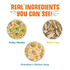 Weruva Meow Luau soupe de citrouille gros plan montrant onctuosité