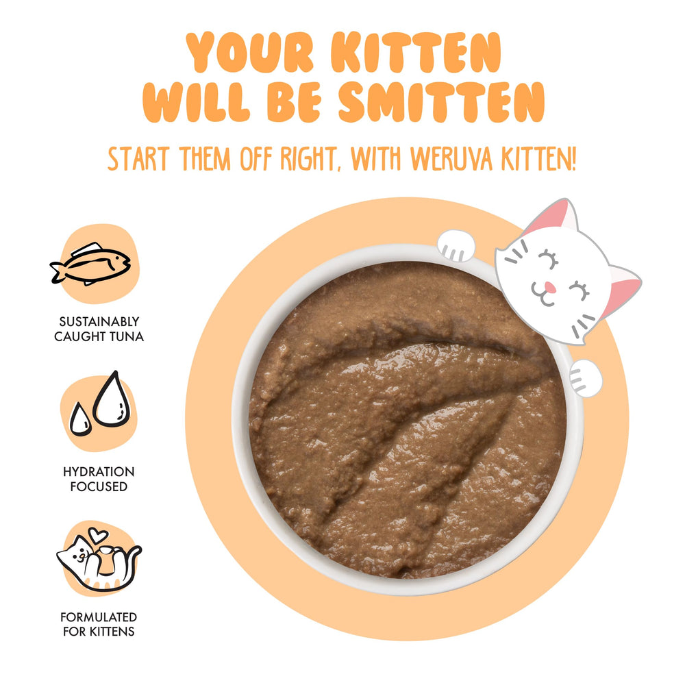 Weruva service en bol prêt à manger facilitant l’acceptation par le chaton