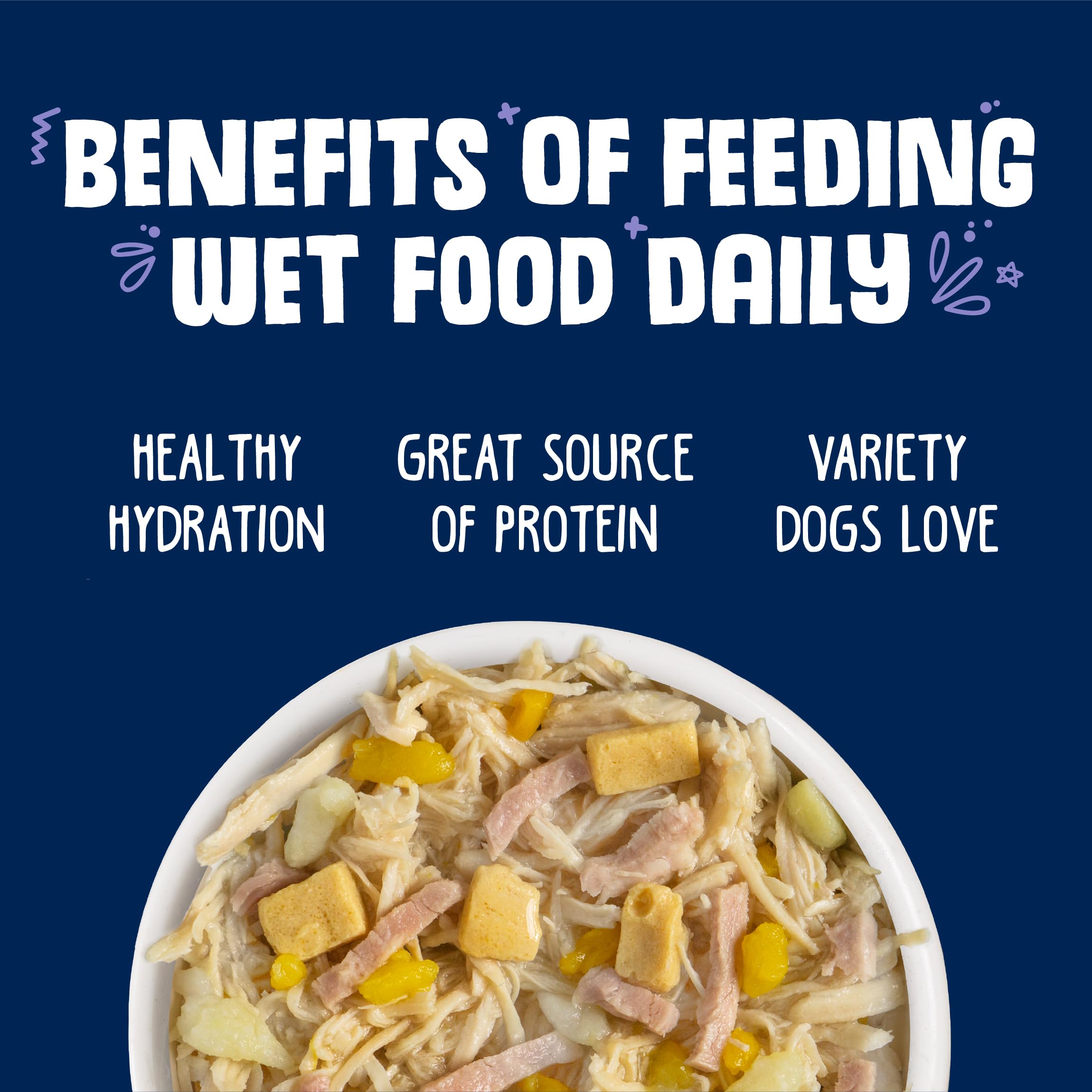 Weruva gros plan de la texture avec œuf offrant protéines complémentaires