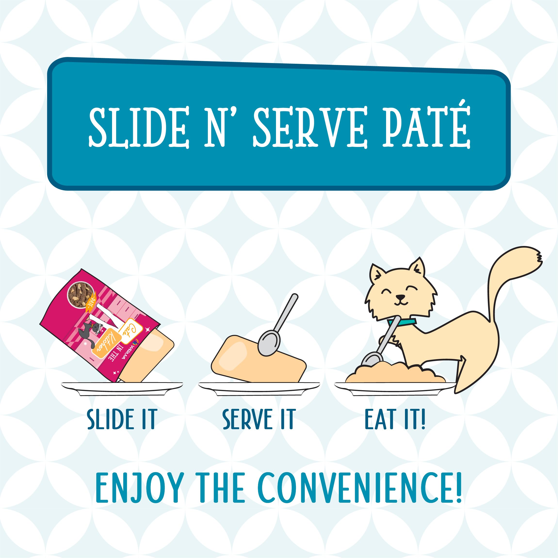 Weruva sachet posé dans une cuisine moderne suggérant usage quotidien
