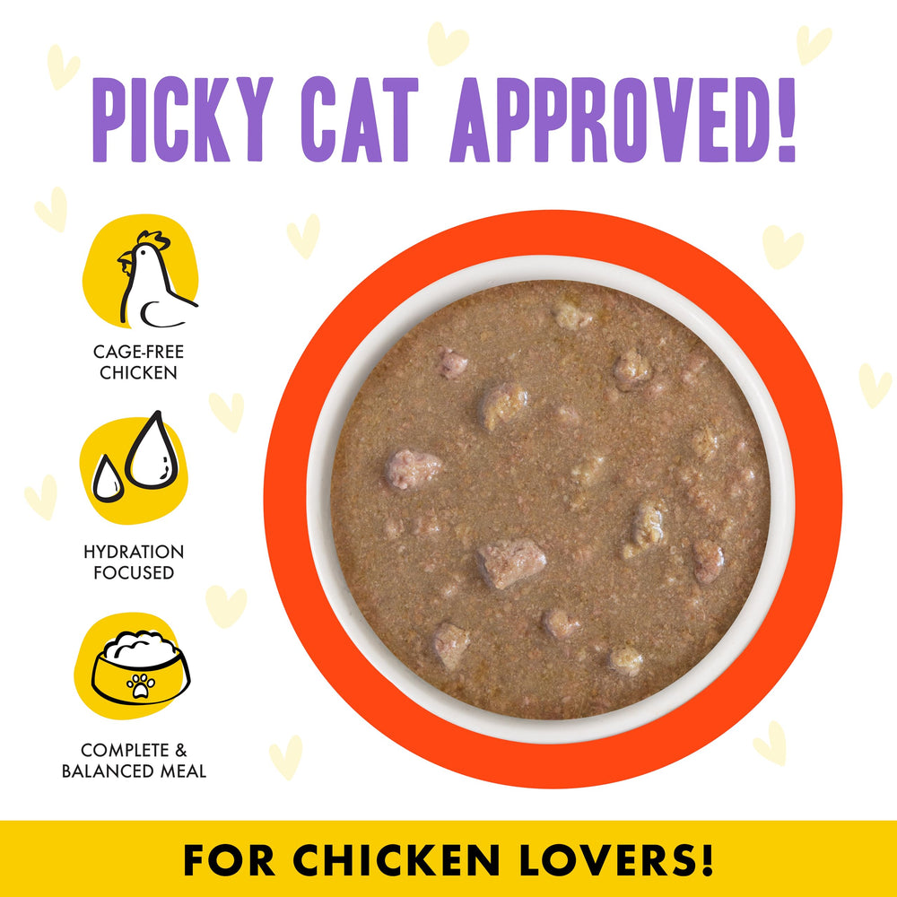 Weruva texture de la gravy en gros plan, hydratation renforcée pour chat