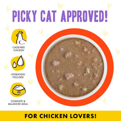 Weruva texture de la gravy en gros plan, hydratation renforcée pour chat