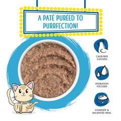 Weruva gros plan sur la texture de la pâté montrant onctuosité appétente