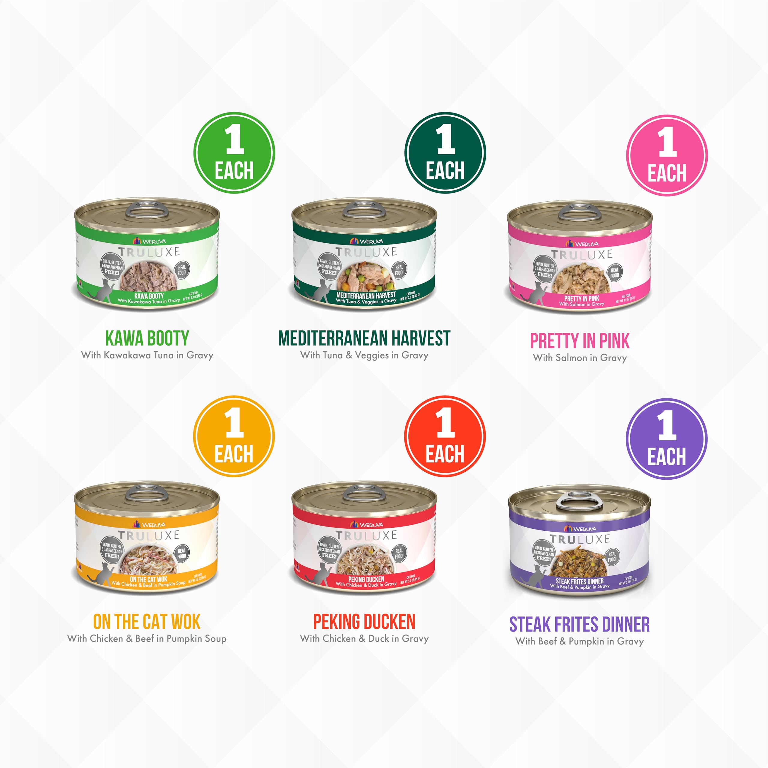 Weruva truLuxe saumon frais mis en valeur démontrant la saveur marine