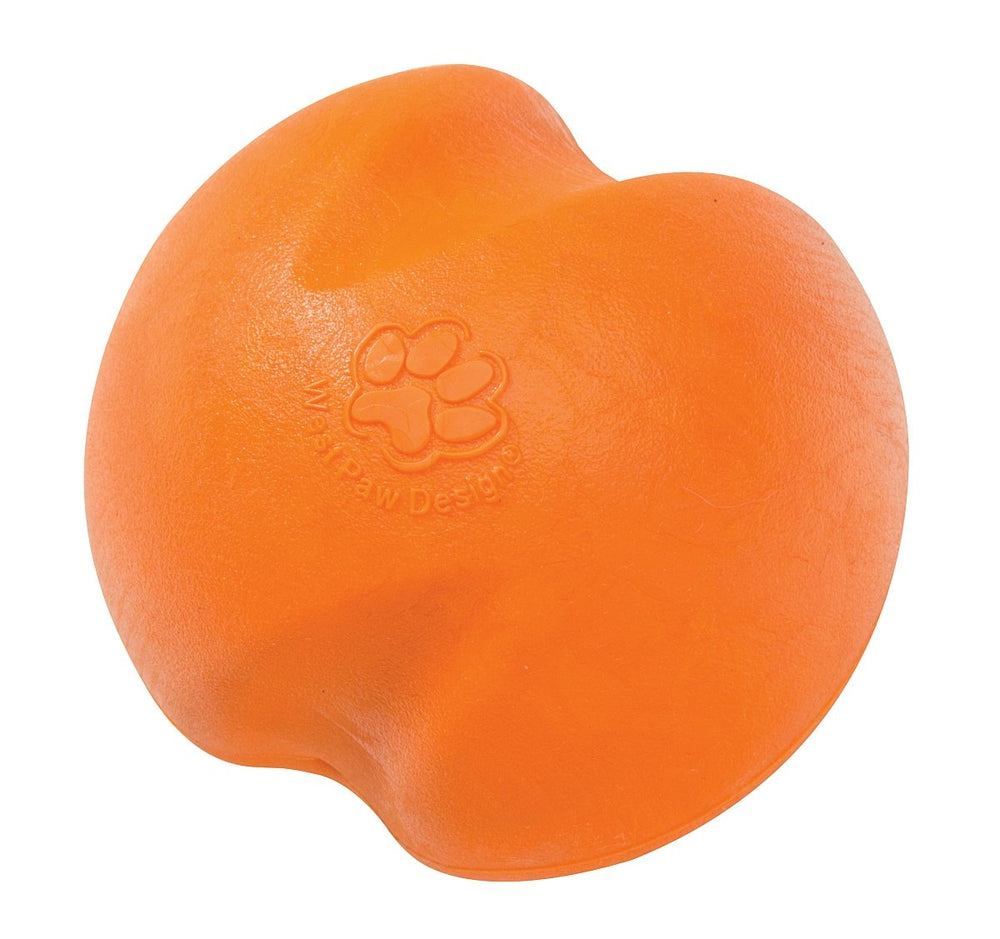 WEST PAW Jive vue avant tangerine montrant la texture résistante et rebondissante