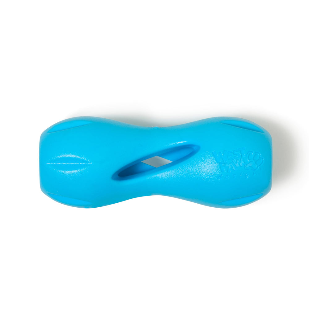 WEST PAW emballage du Qwizl montrant le design et la taille utile