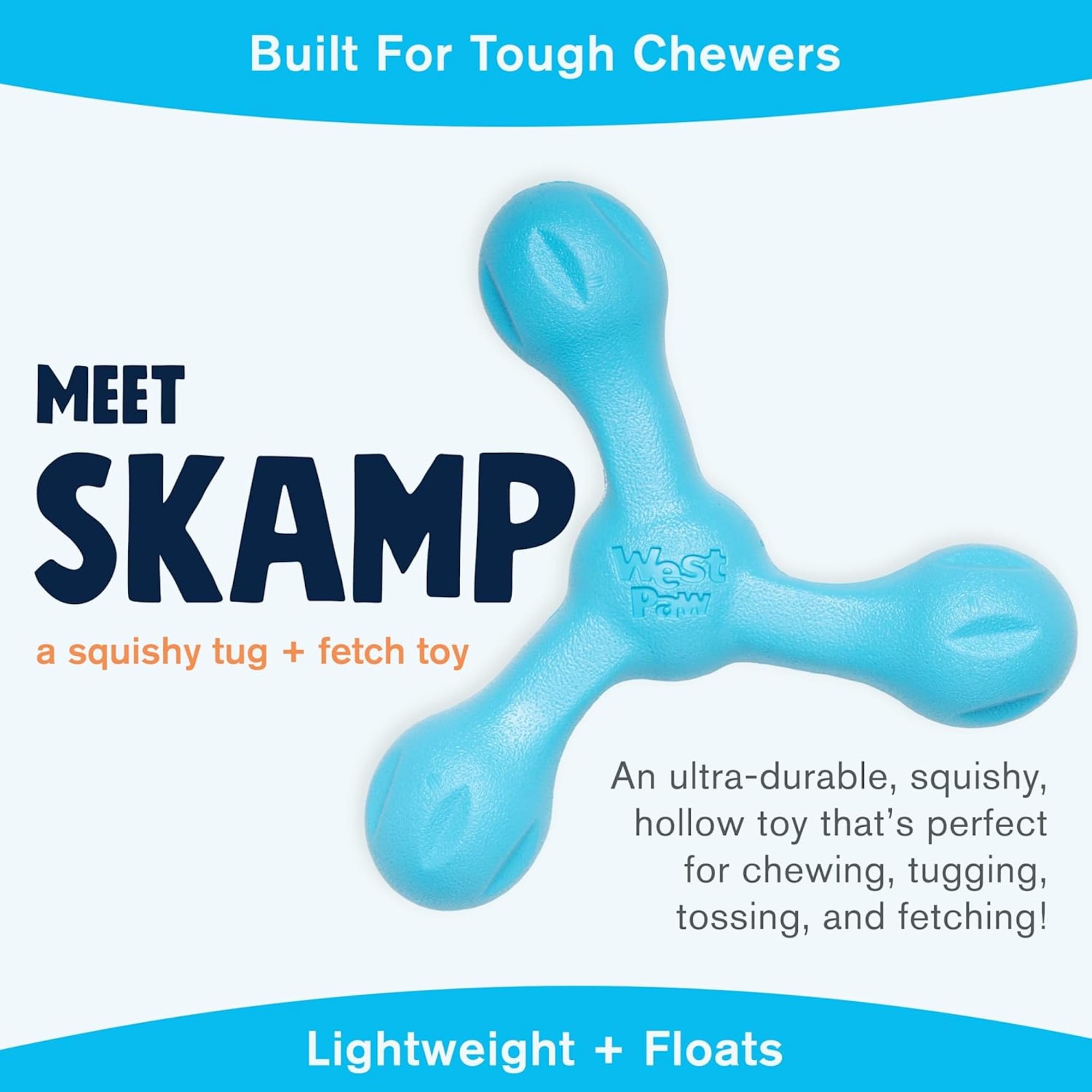 WEST PAW Skamp gros plan sur la texture Zogoflex pour meilleure prise