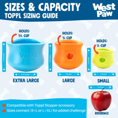 WEST PAW Toppl congelé pour friandises froides et jeu longue durée