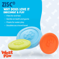 WEST PAW Zisc en main illustrant l'échelle et facilité de lancer