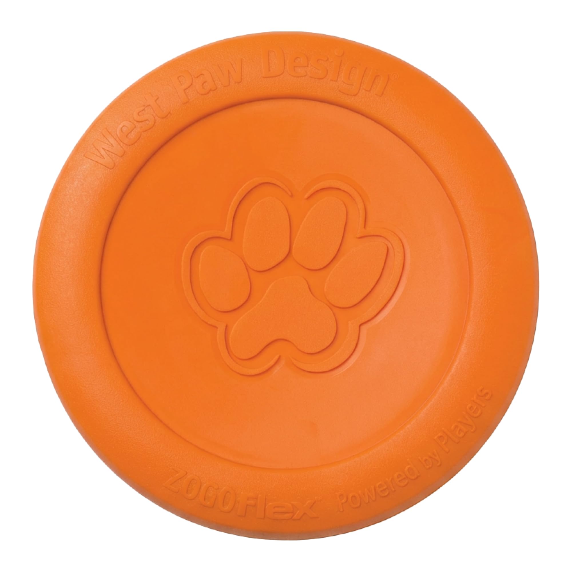 WEST PAW Zisc vue de face montrant la couleur tangerine et visibilité