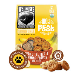 Wet Noses emballage avant montrant design clair et bénéfice naturel