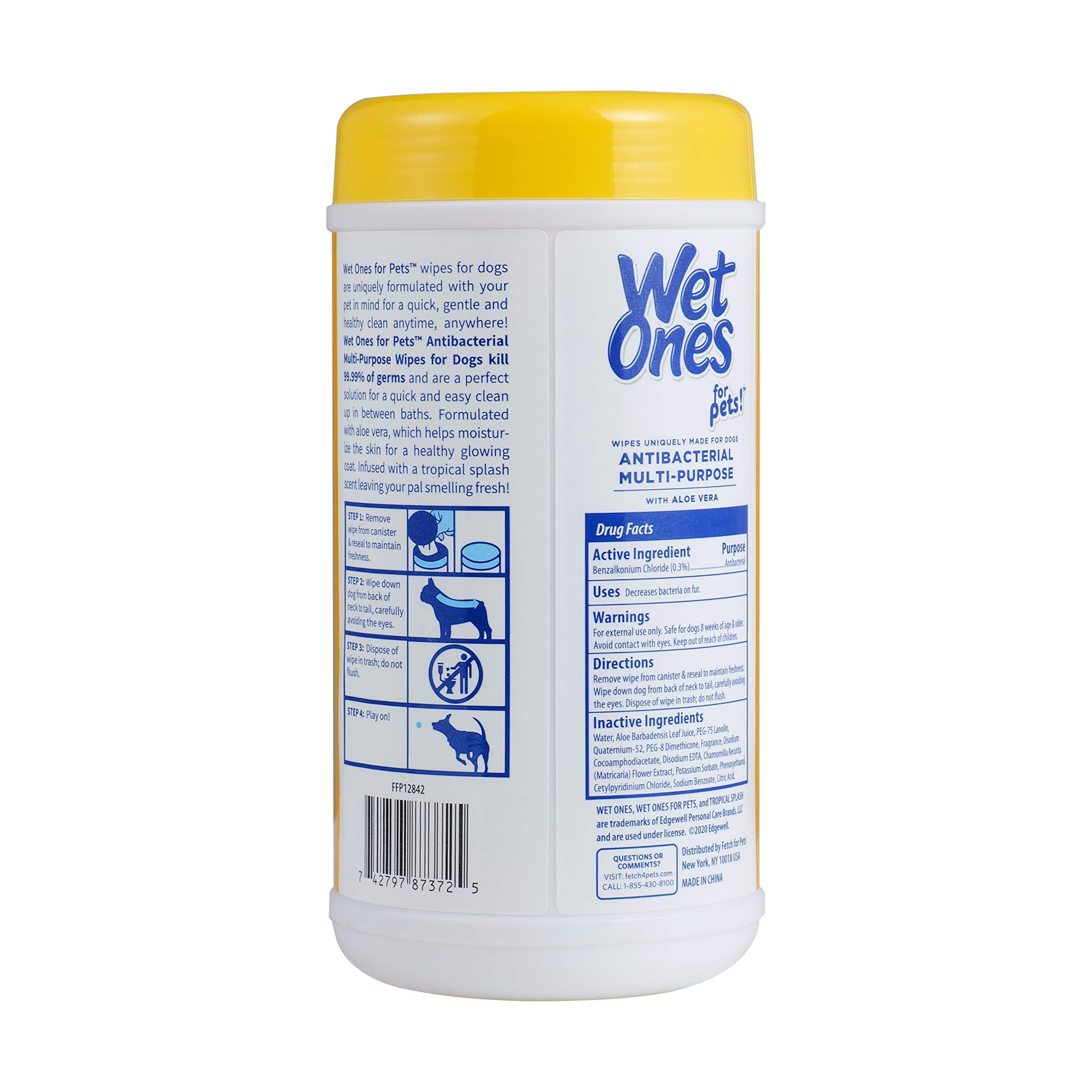 Wet Ones boîte dans sac de voyage, prêt pour les sorties