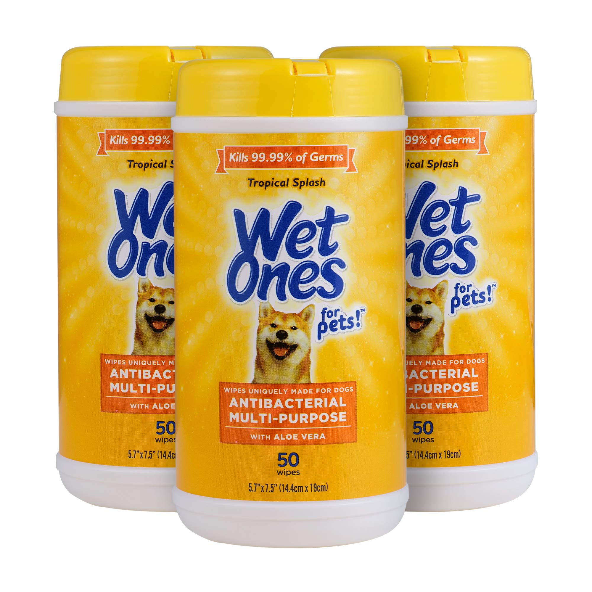 Wet Ones boîte face montrant la fermeture hermétique, garde l'humidité