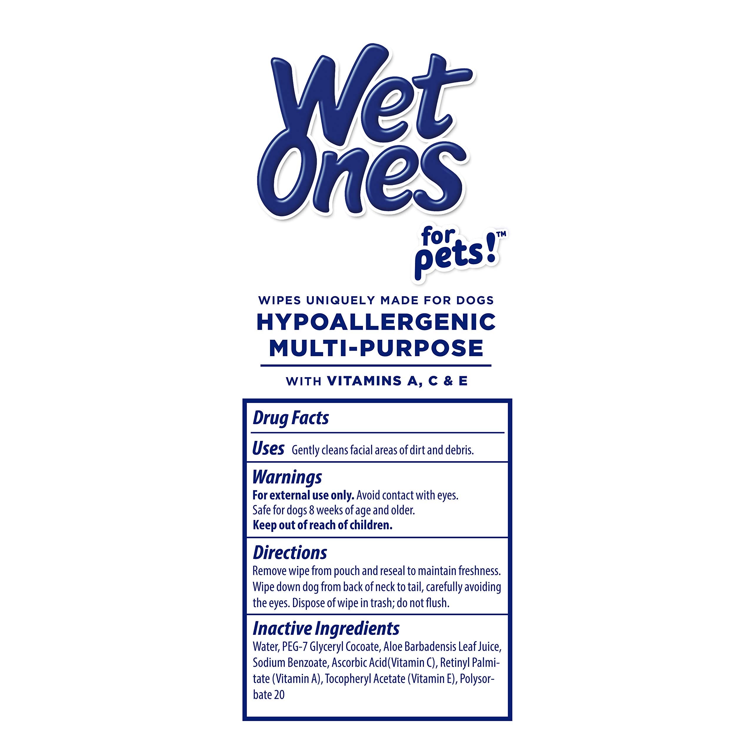 Wet Ones for Pets boîte ouverte révélant lingettes humides prêtes