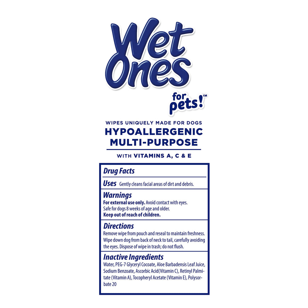 Wet Ones for Pets boîte ouverte révélant lingettes humides prêtes
