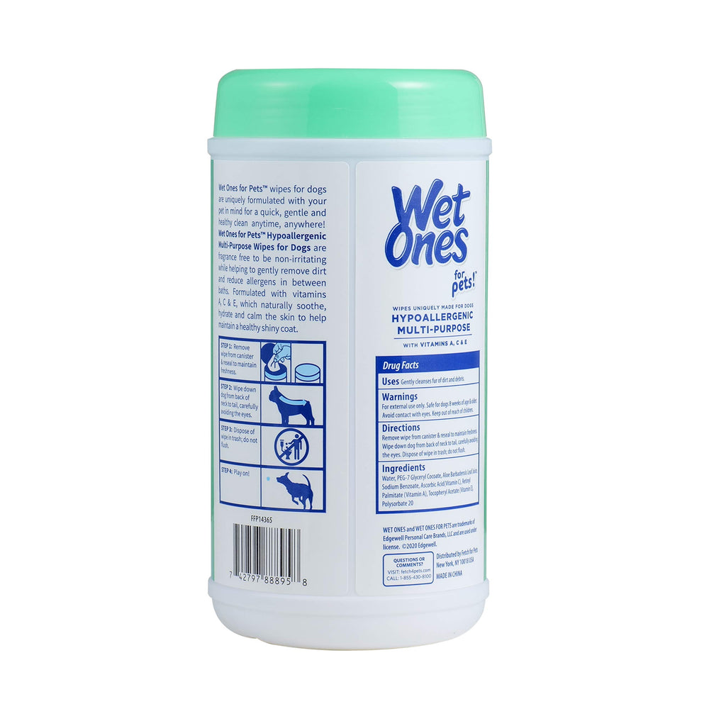 Wet Ones for Pets chien au pelage propre après usage
