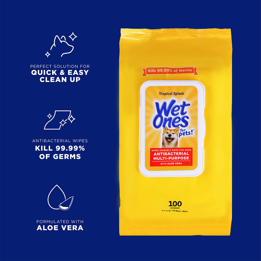 Wet Ones for Pets ouverture et bouchon Wet Lock garantissant fraîcheur