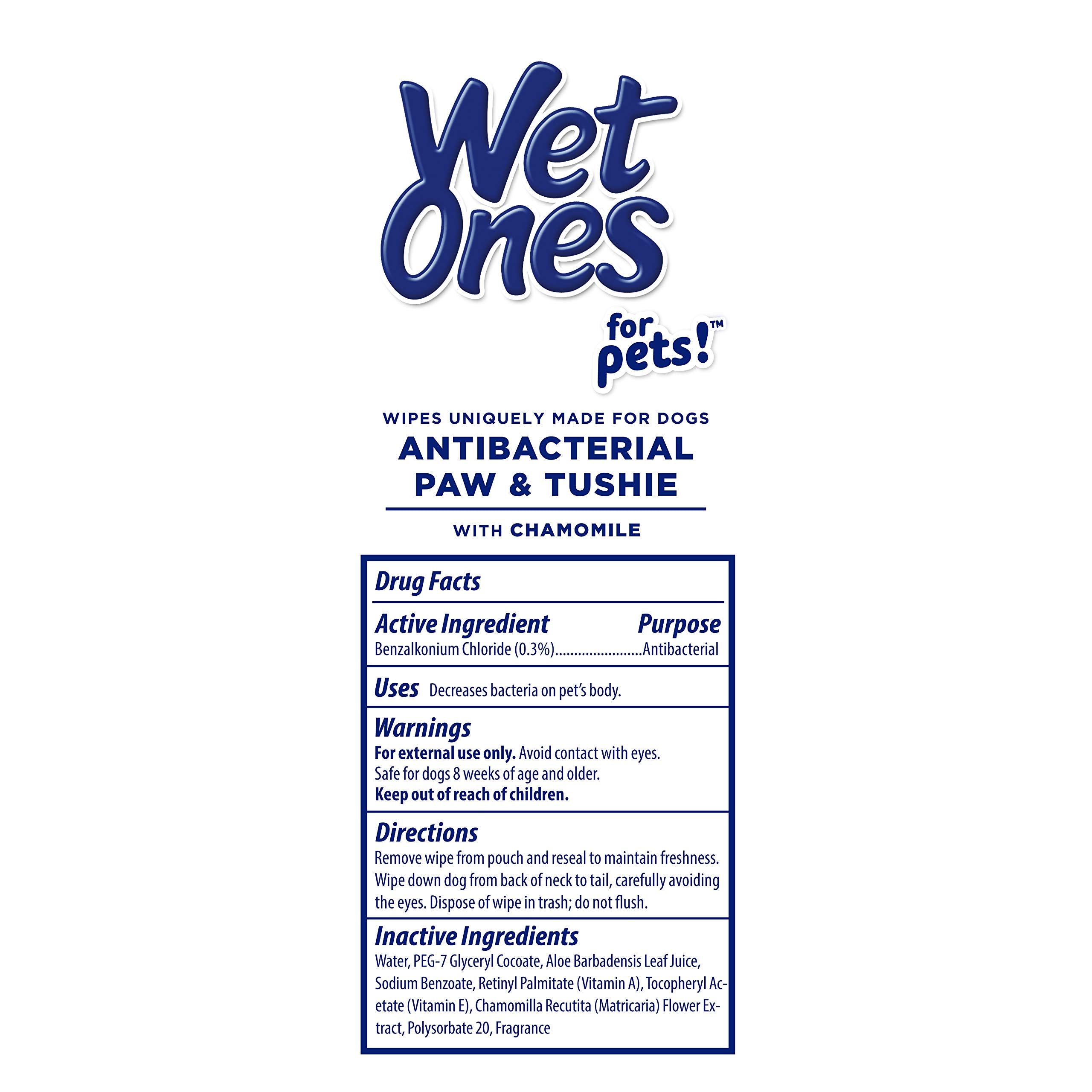 Wet Ones comparaison taille montrant poche compacte et transportable