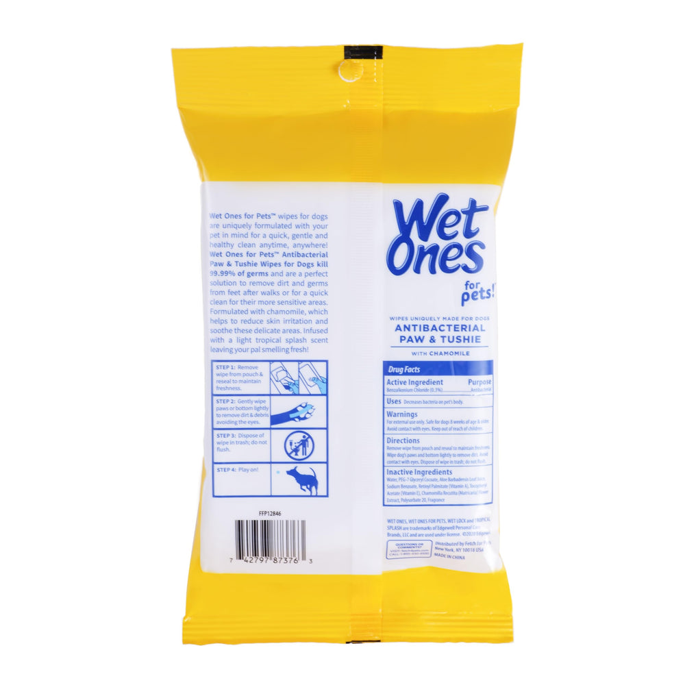 Wet Ones flacon évocateur du parfum Tropical Splash léger et frais