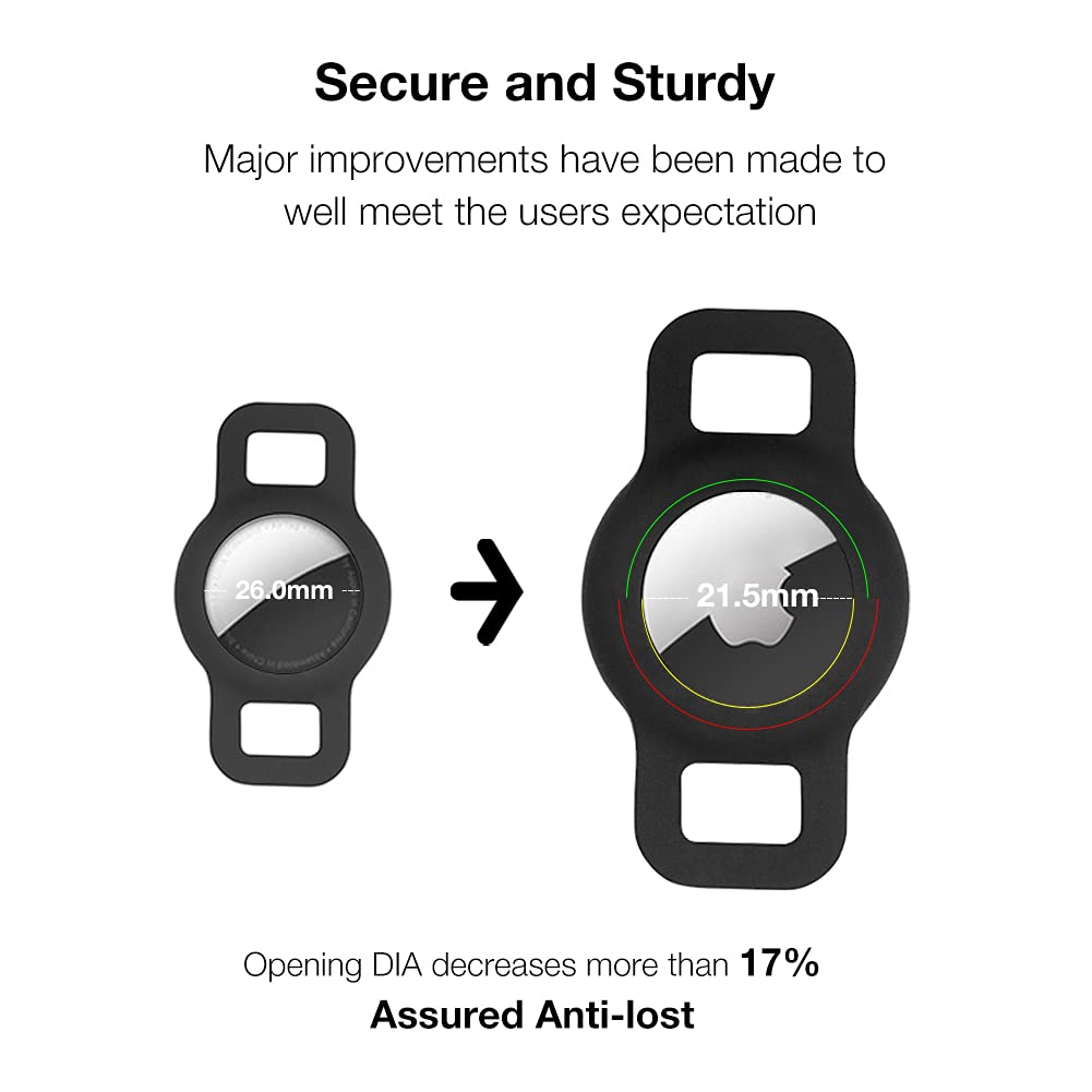 WHALEZON étui monté sur collier de chat, adaptation aux colliers fins