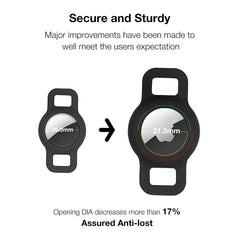 WHALEZON étui monté sur collier de chat, adaptation aux colliers fins