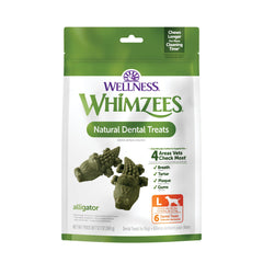 Whimzees emballage face montrant le sac pratique pour hygiène dentaire