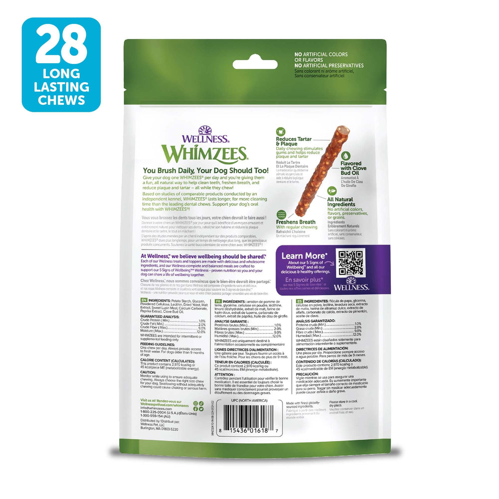Whimzees scène de vie chien heureux haleine fraîche après mastication