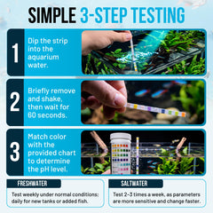 WHITE SHARK OCEAN bandelette plongée dans aquarium illustrant test rapide