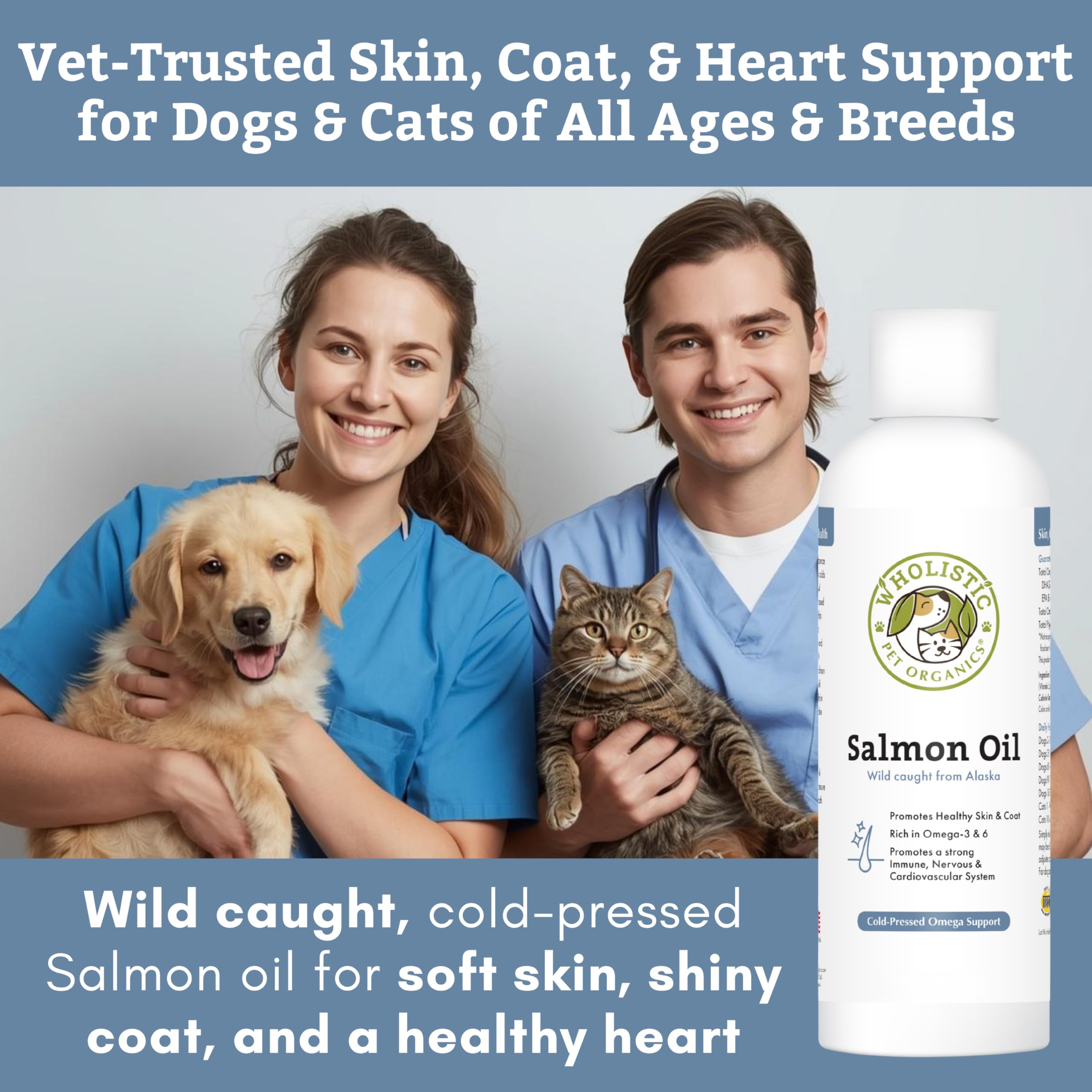 Wholistic Pet Organics ajoutée à la nourriture d’un chien pour pelage plus brillant