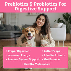 Wholistic Pet Organics pot ouvert avec cuillère pour dosage facile