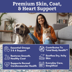 Wholistic Pet Organics capsules molles en gros plan, administration facile