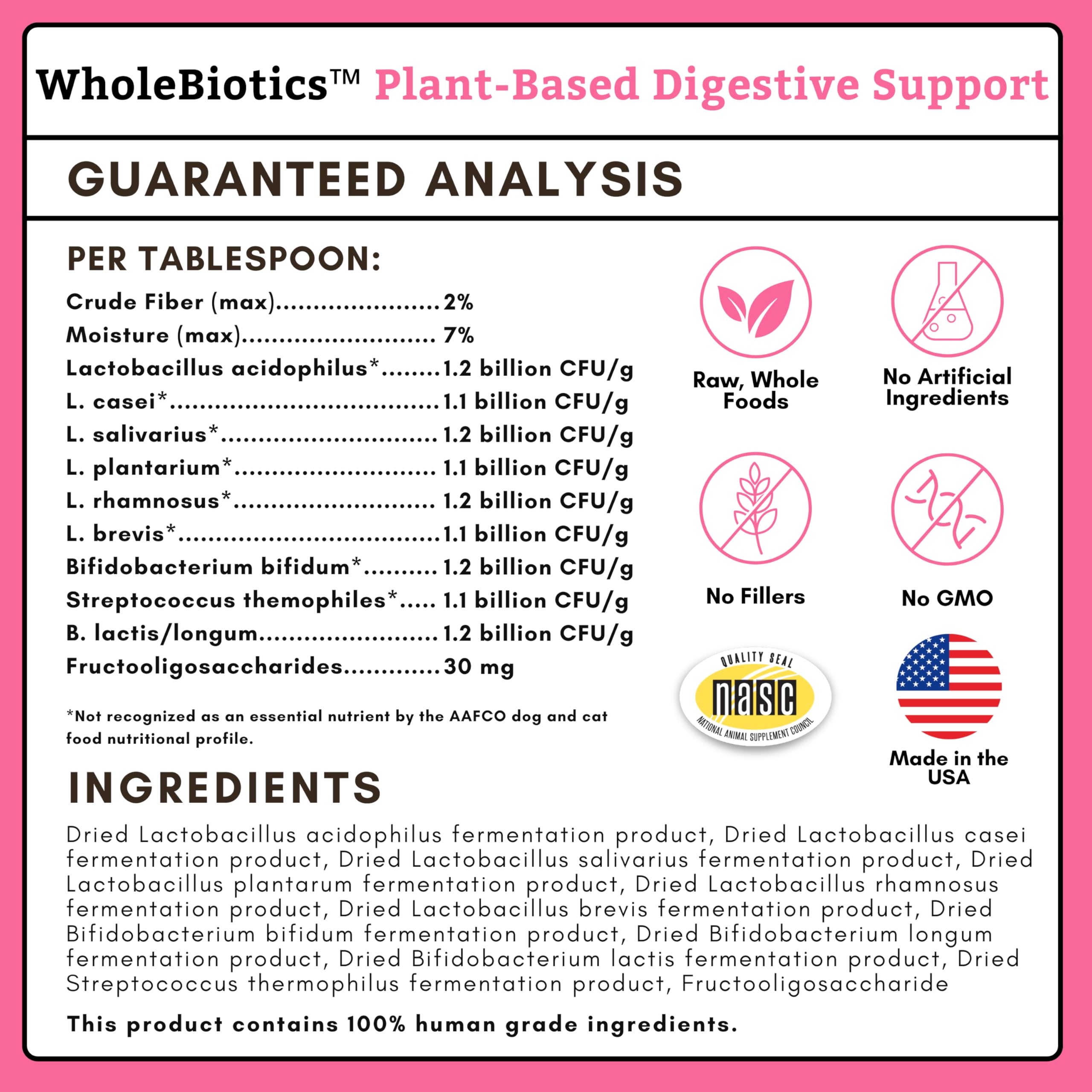 Wholistic Pet Organics chat mangeant repas enrichi soutien digestif