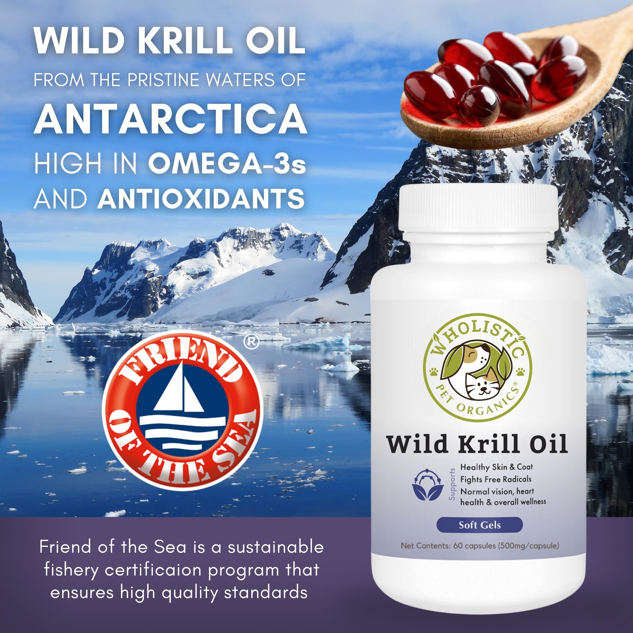 Wholistic Pet Organics chat au pelage soyeux, confort cutané amélioré