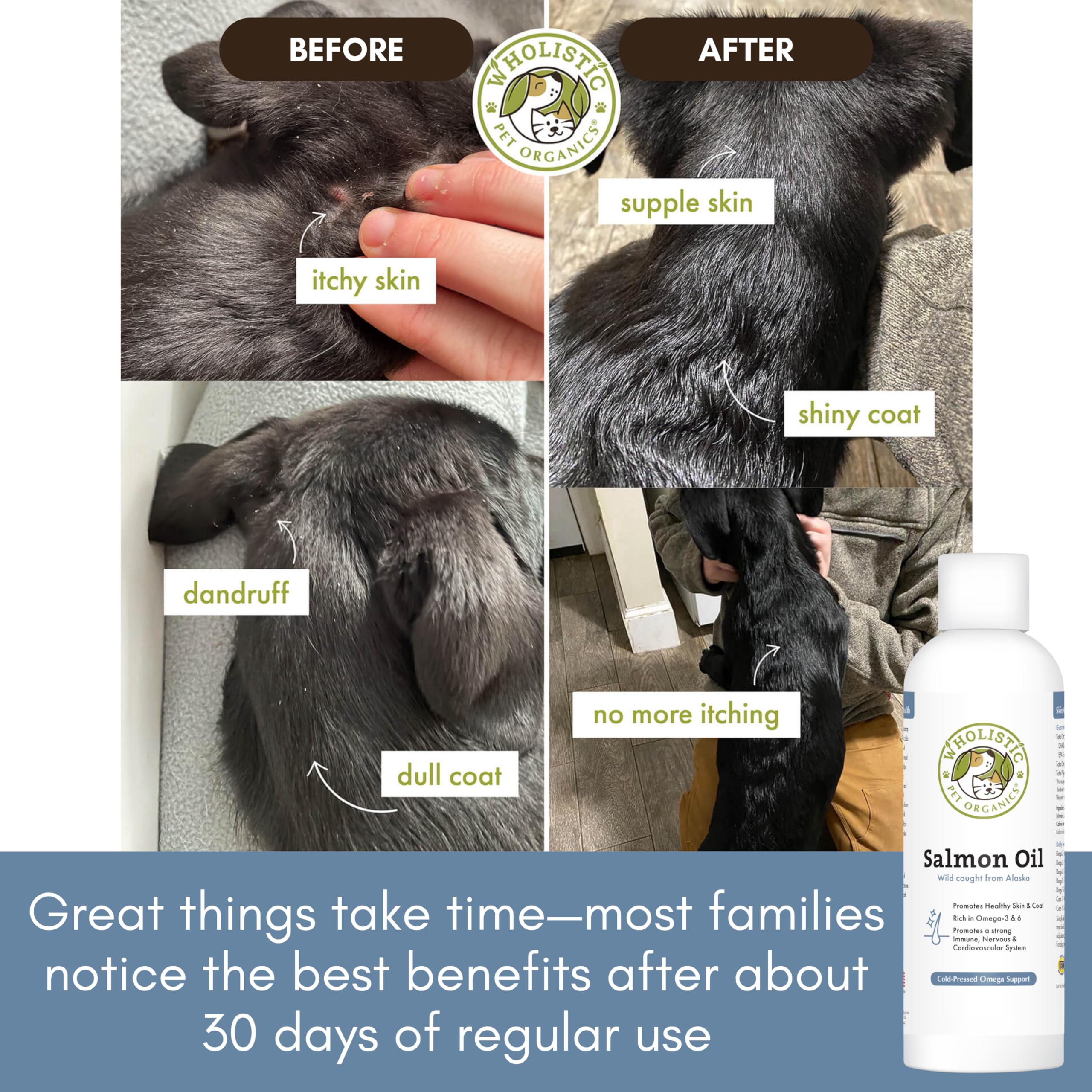 Wholistic Pet Organics verre doseur pour une administration simple et précise